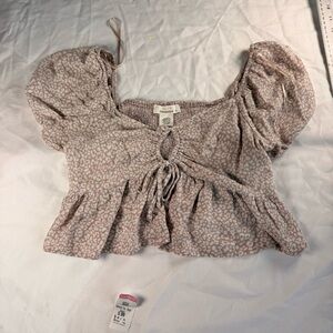 URBAN Romantics Beige Floral Blouse